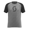 T-Shirt Scott 10 ICON RAGLAN S/SL TEE heather grey/black