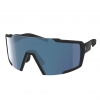 Okulary Przeciwsłoneczne Scott SHIELD  black matt/blue chrome enhancer cat. 2